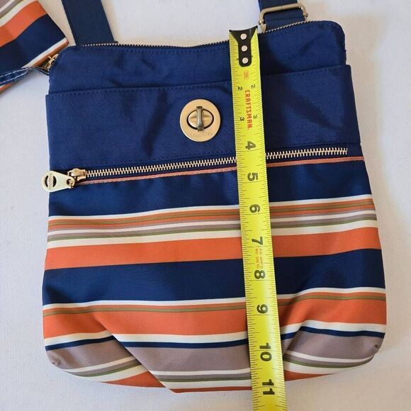 Baggallini Womens Stripe Hanover Crossbody Bag With Wristlet Multicolor Medium - Picture 8 of 14